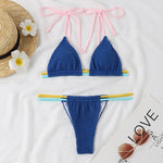 Solid Color Sexy Micro Mini Bikini Set