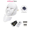 Led Facial Light Mask with Neck Tighten Anti Acne Wrinkle - Sabreeonline