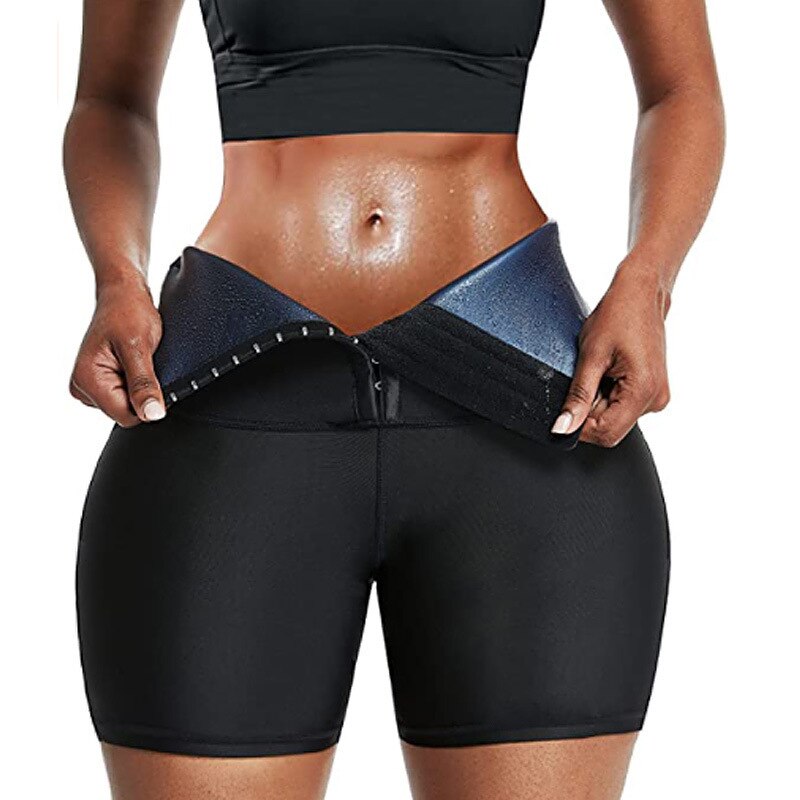 Sweat Sauna Pants Body Shaper Slimming Shorts Waist Trainer Shapewear Tummy Hot Thermo Slim Leggings Weight Loss Fitness Workout - Sabreeonline