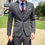 Business Male Tuxedo 3 Pieces Set - Sabreeonline