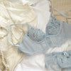 Sexy lace mesh lingerie summer thin section big breasts show small no steel ring underwear set to receive breast bra - Sabreeonline
