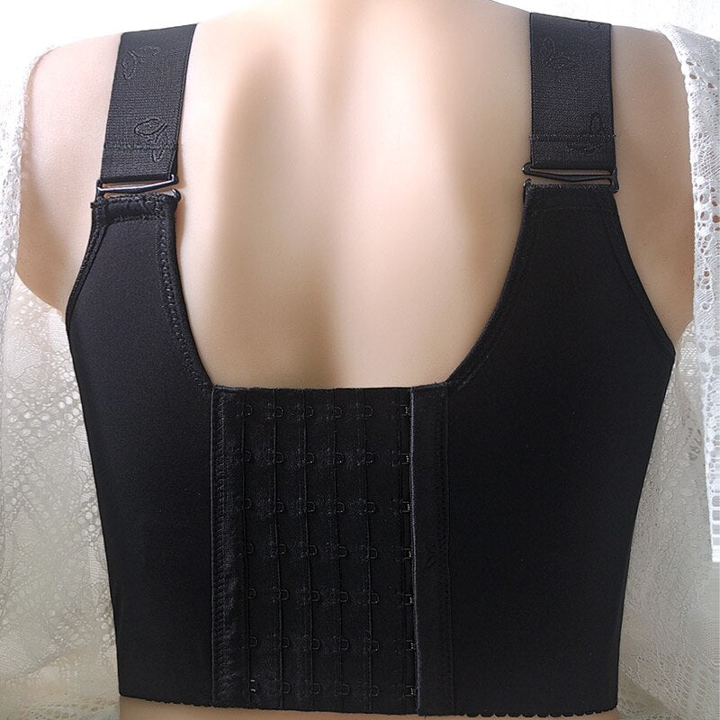 Front button lingerie Wireless bra Sexy lingerie Plus-size bra Lace bra for girl adjustable full CDE - Sabreeonline