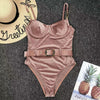 Sexy Velvet One-Piece Belt