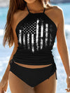 American Flag Print Bikini Set