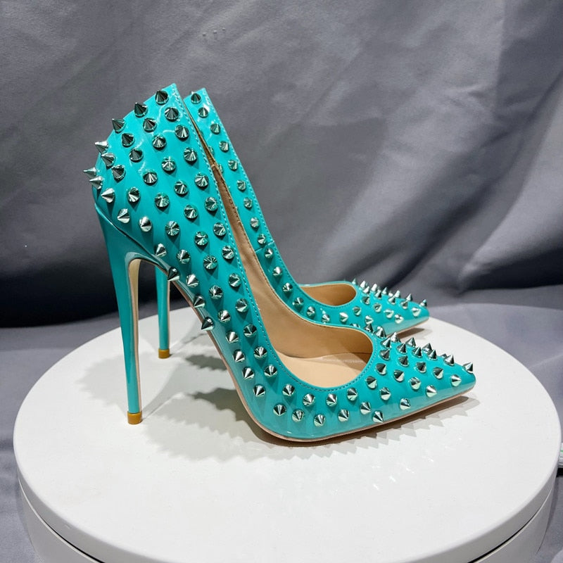 Spikes Rivets Fashion High Heels