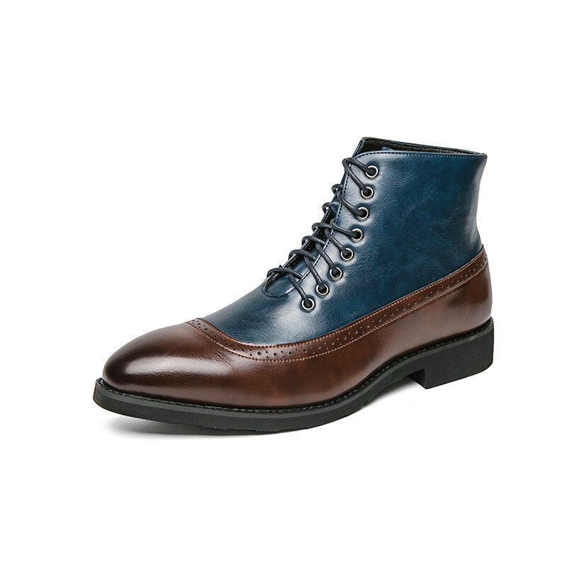 Ankle Leather Boots - Sabreeonline