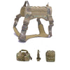 Tactical Dog Harnesses Pet Training Vest Dog Harness And Leash Set For Small Medium Big Dogs Walking Hunting Free Shipping Items - Sabreeonline