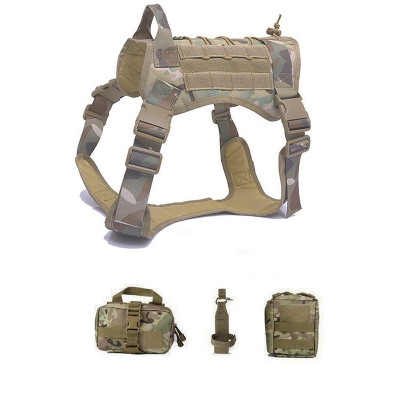 Tactical Dog Harnesses Pet Training Vest Dog Harness And Leash Set For Small Medium Big Dogs Walking Hunting Free Shipping Items - Sabreeonline
