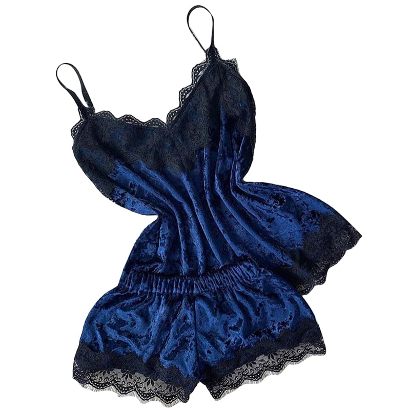 Velvet Pajamas Sleepwear - Sabreeonline