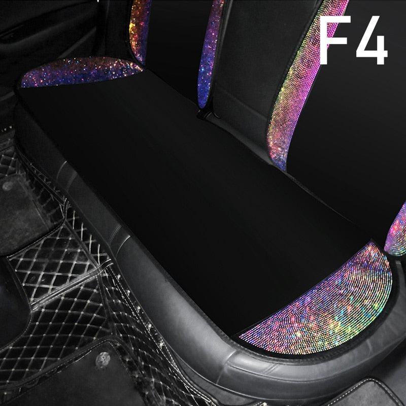 Car Diamond-studded Cushion Pink Ice Silk Breathable - Sabreeonline