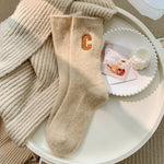 Fashion Medium Tube Cashmere Socks - Sabreeonline