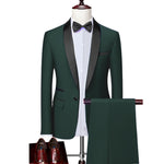 Waistcoat Set Fashion Slim Fit Suits - Sabreeonline