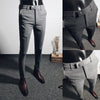 Men Classic Solid Color Business Casual Pants - Sabreeonline
