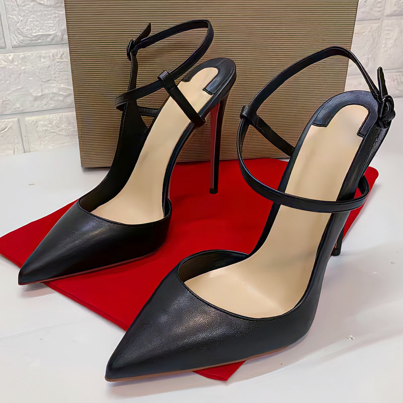 Lace Up Super High Heel Shoes Temperament - Sabreeonline