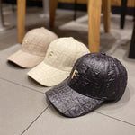 Women Men Embroidered Letter Pleated Baseball Cap - Sabreeonline