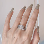 Luxury Water Drop Zirconia Adjustable Open Rings - Sabreeonline