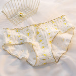 Floral Comfort Briefs Mid Waist Seamless Underpants - Sabreeonline