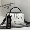 Ita Bag Rivet Diamond Women Handbags Real Leather Brand Designer Tote Bag Shoulder Crossbody Dual-use Sac a main - Sabreeonline