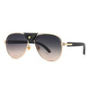 Men Pilot Sunglasses Oversized Frame Leather - Sabreeonline