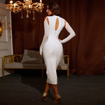 Sexy Long Sleeve Bandage Dress - Sabreeonline