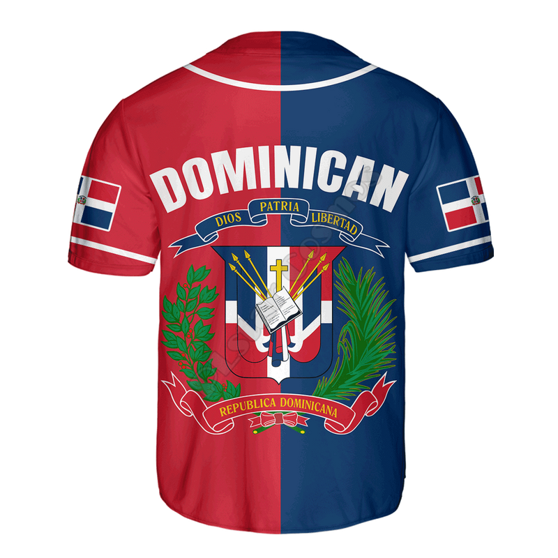 Dominican Baseball Jersey Shirt 3D - Sabreeonline