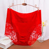 Plus Size Underwear for Women Sexy Thin Transparent Lace Modal Cotton Panties with High Waist Big Size Briefs of Large Sizes - Sabreeonline