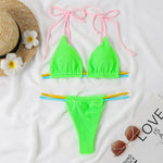 Solid Color Sexy Micro Mini Bikini Set