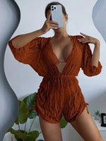 New White Lace Up Bikini High Waist Sexy Three Piece