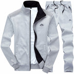 2 Pieces Sets Slim Tracksuit - Sabreeonline