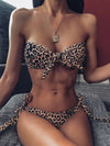 Sexy Front Lace Up Tie Strapless