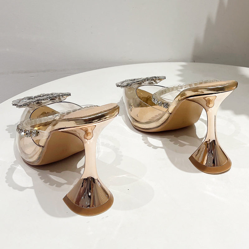 Classics Pointed Toe Sexy Spike Heel Ankle Slip-On - Sabreeonline