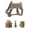 Tactical Dog Harnesses Pet Training Vest Dog Harness And Leash Set For Small Medium Big Dogs Walking Hunting Free Shipping Items - Sabreeonline