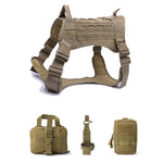 Tactical Dog Harnesses Pet Training Vest Dog Harness And Leash Set For Small Medium Big Dogs Walking Hunting Free Shipping Items - Sabreeonline