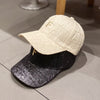 Women Men Embroidered Letter Pleated Baseball Cap - Sabreeonline