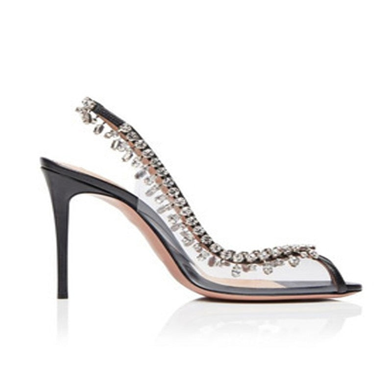 Crystals Rhinestone Luxury Elegant Sandals - Sabreeonline