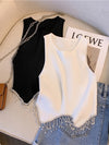 Sexy Sleeveless Diamond Tops