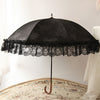 White Lace Umbrella Women Flower Long Handle Umbrella Wedding Retro Sunshade Girls Umbrellas Decoration Guarda Chuva Gift SY329 - Sabreeonline