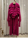 Oversize Coat Fur Collar Long Length - Sabreeonline