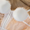 Sexy Lace Embroidery Lingerie Temptation Large Size Bra Gathering Sexy Bodysuit Palace Shapewear Home Wear Bralette - Sabreeonline