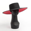 Classical Unisex Wide Brim Splice Two Tone Wool Fedora Hat - Sabreeonline