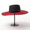 Classical Unisex Wide Brim Splice Two Tone Wool Fedora Hat - Sabreeonline