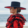 Classical Unisex Wide Brim Splice Two Tone Wool Fedora Hat - Sabreeonline