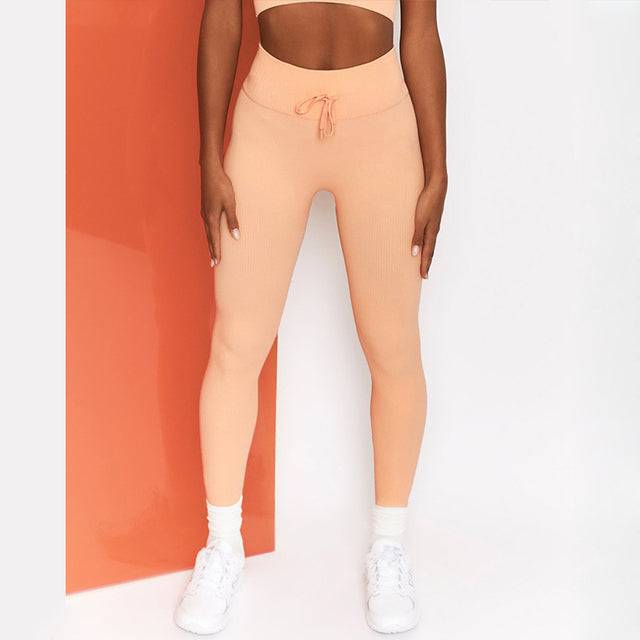 Yoga Pants Women Leggings For Fitness Seamless Leggings Sport Women Fitness Tights Drawstring Leggings Gym Clothing Sweatpants - Sabreeonline