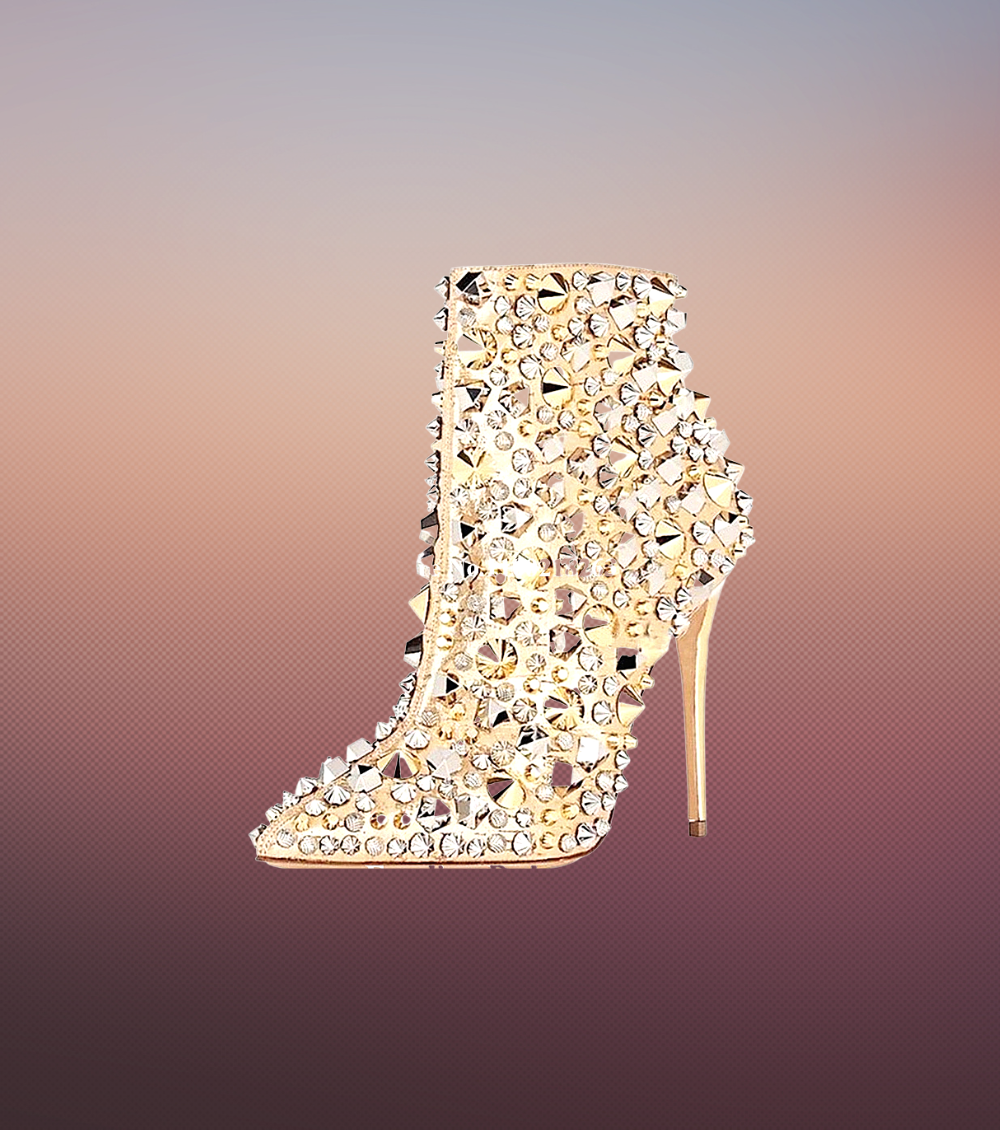 Sexy Metal Rivets Short Boots - Sabreeonline