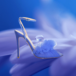 Mesh Ruffles Pumps Pointed Toe - Sabreeonline