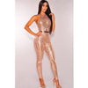 Glitter Halter Open Back Bodycon - Sabreeonline