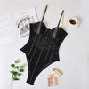 Transparent Bodysuit Spaghetti Strap - Sabreeonline