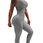 Halter Women Tracksuit High Waist Sport Backless Top - Sabreeonline