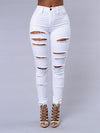 Ripped Jeans Pencil Pants - Sabreeonline