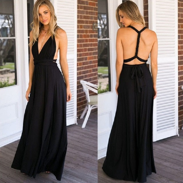 Boho Maxi Club Dress - Sabreeonline